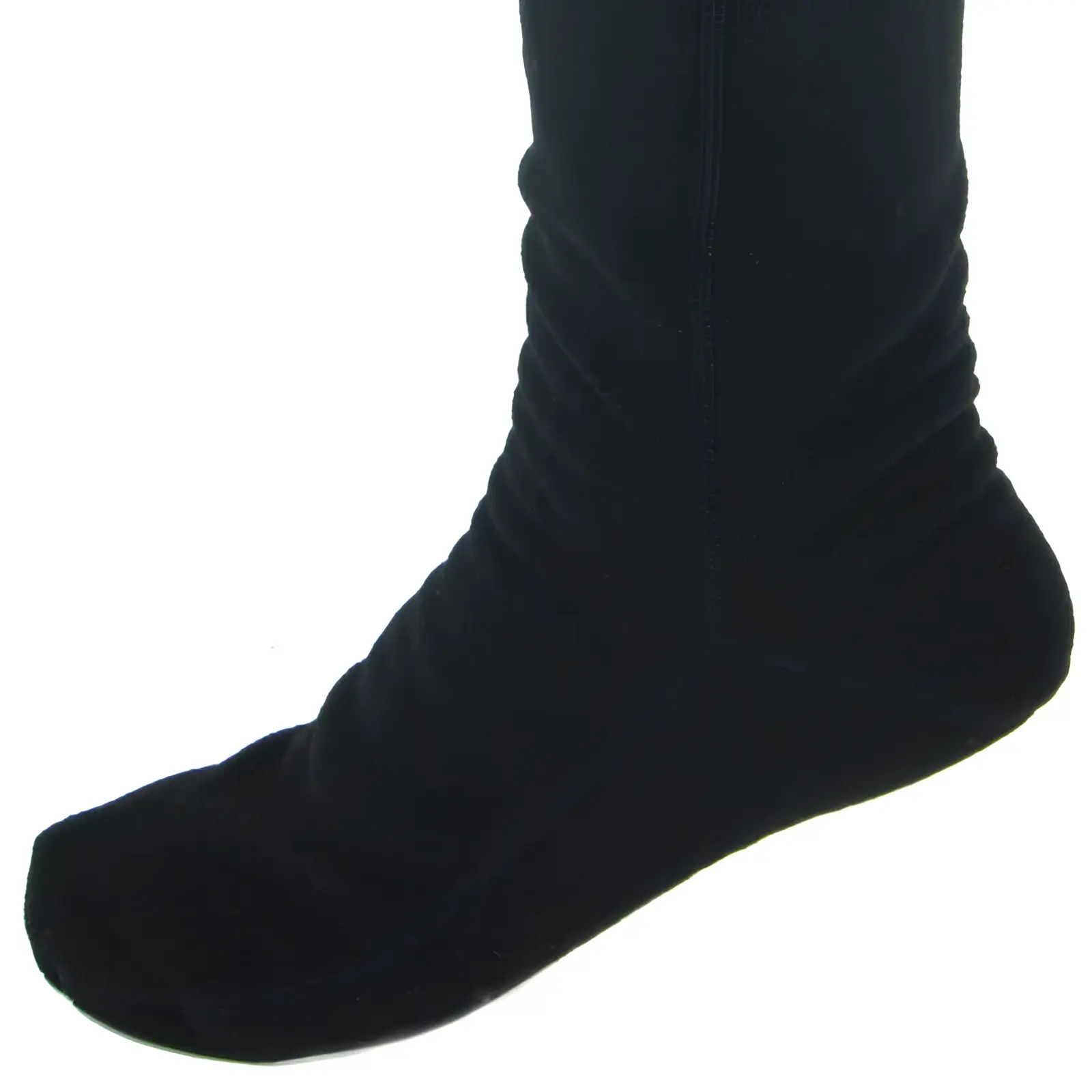 Over-the-Knee Fleece Socks - Black - Image 3