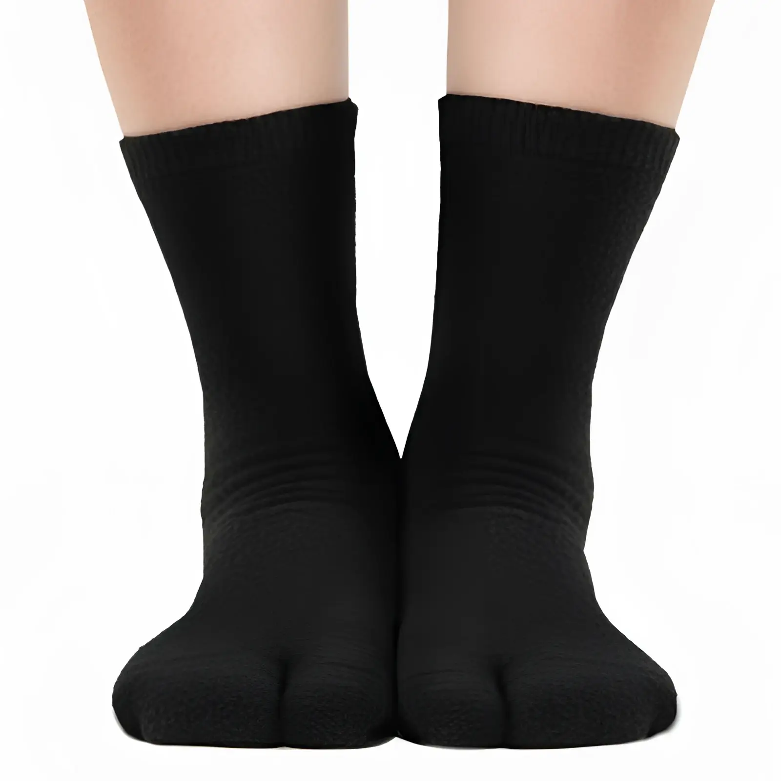 Polar Feet Fleece Tabi Socks - Black - Image 2