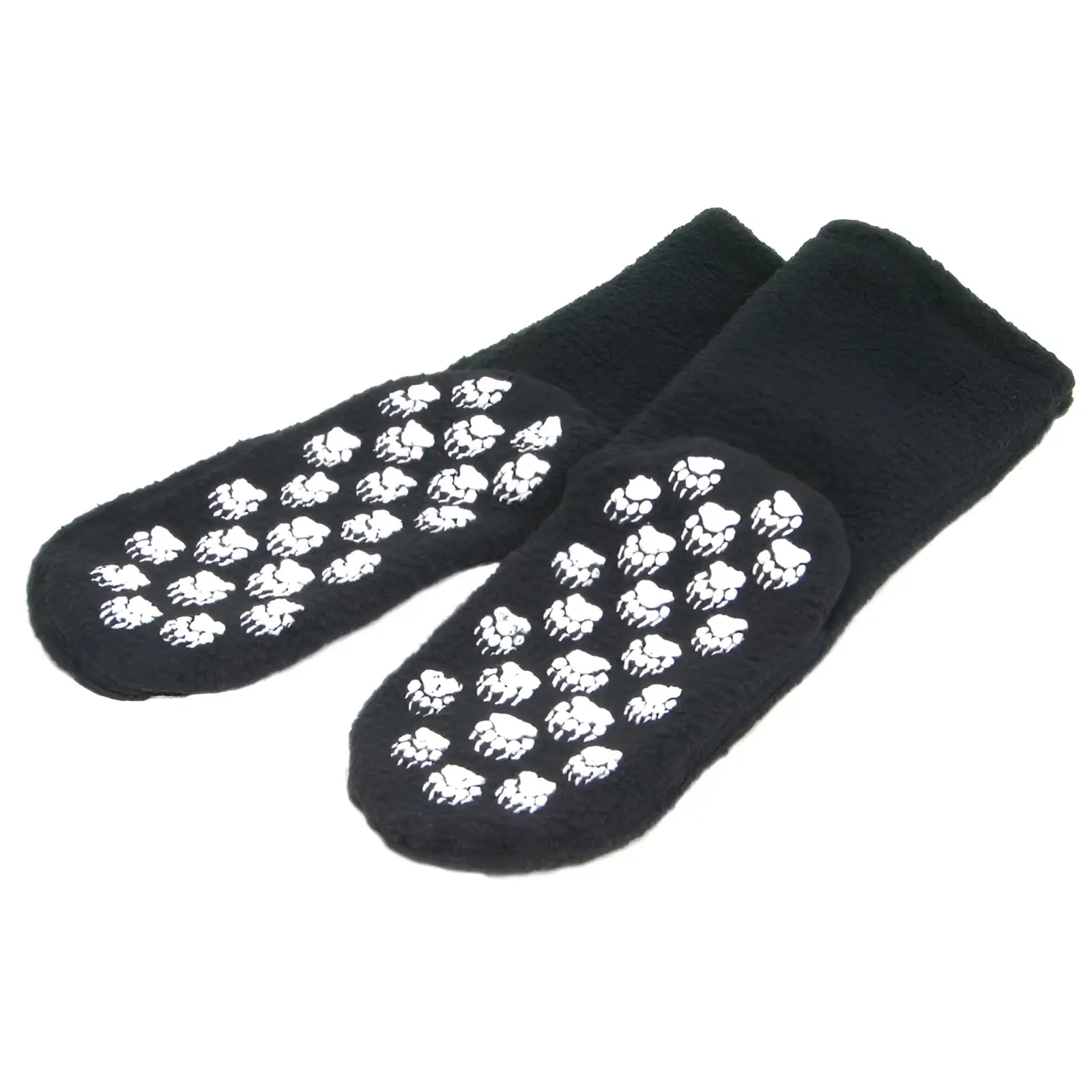Polar Feet SUPER STRETCHY Fleece Socks - Black - Image 6